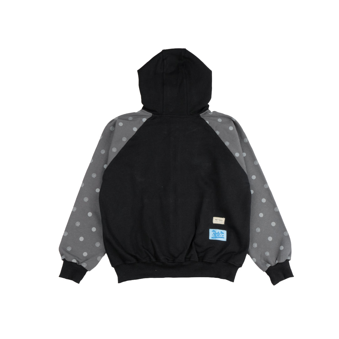 Pattero - Spiral Dots Stone Fleece Hoodie