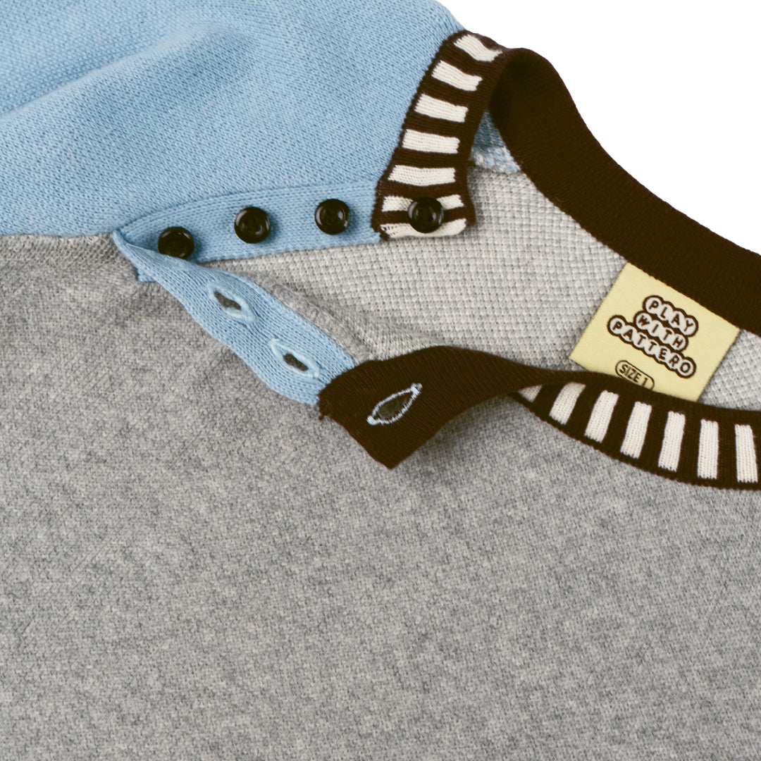 Pattero - Henley Blue Hush Knit