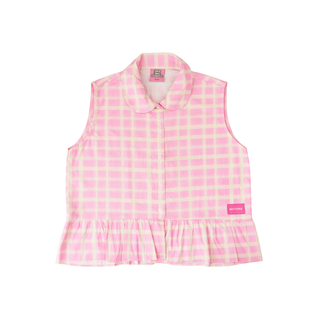 Pretty In Dots Sleeveless Shirt