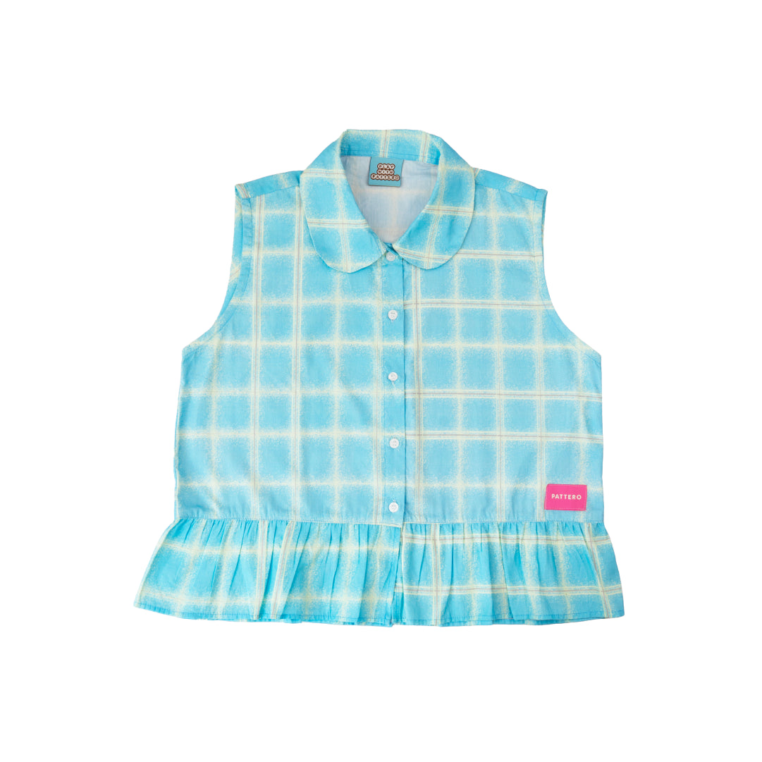 Pretty In Dots Sleeveless Shirt