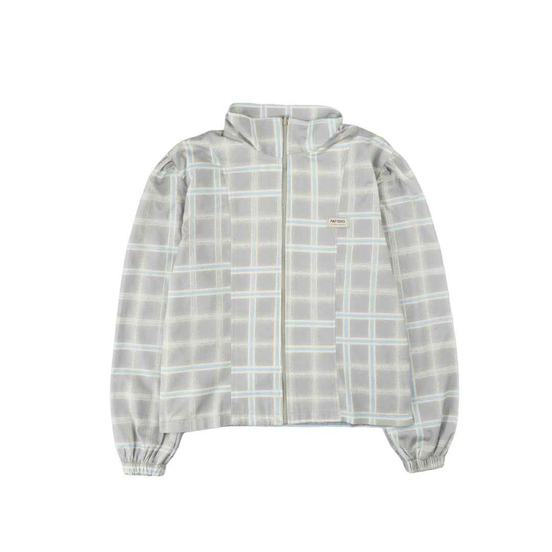 Pattero - Jaket Casual Wanita Ash Line Plaid Puff Jacket