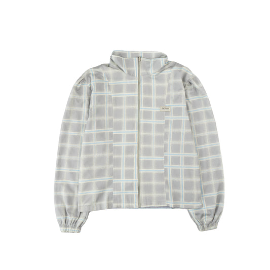 Pattero - Ash Line Plaid Puff Jacket