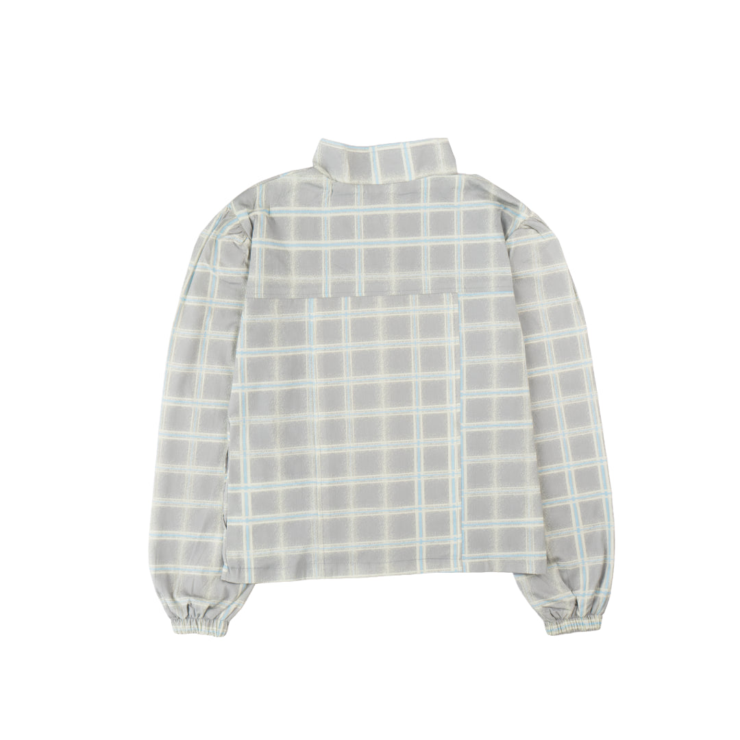 Pattero - Jaket Casual Wanita Ash Line Plaid Puff Jacket