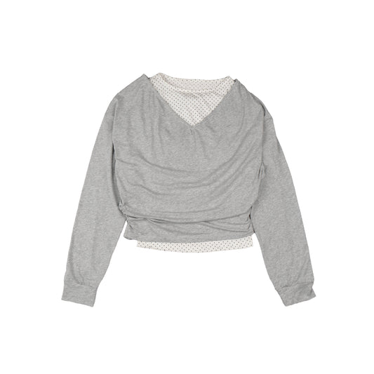 Pattero - Gray Polka Batwing
