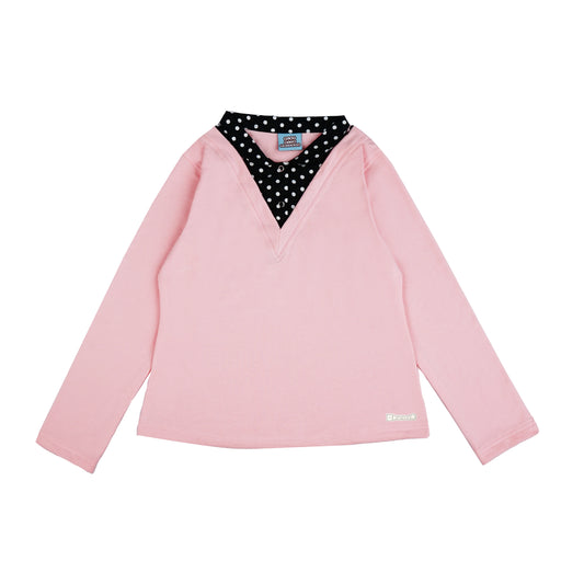 Collar Me Chic Sweater/Shirt - Pink