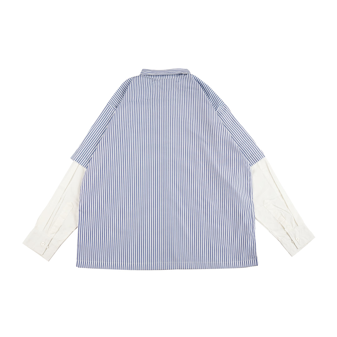 Tomato Twinkle Stripes Shirt - White/Blue