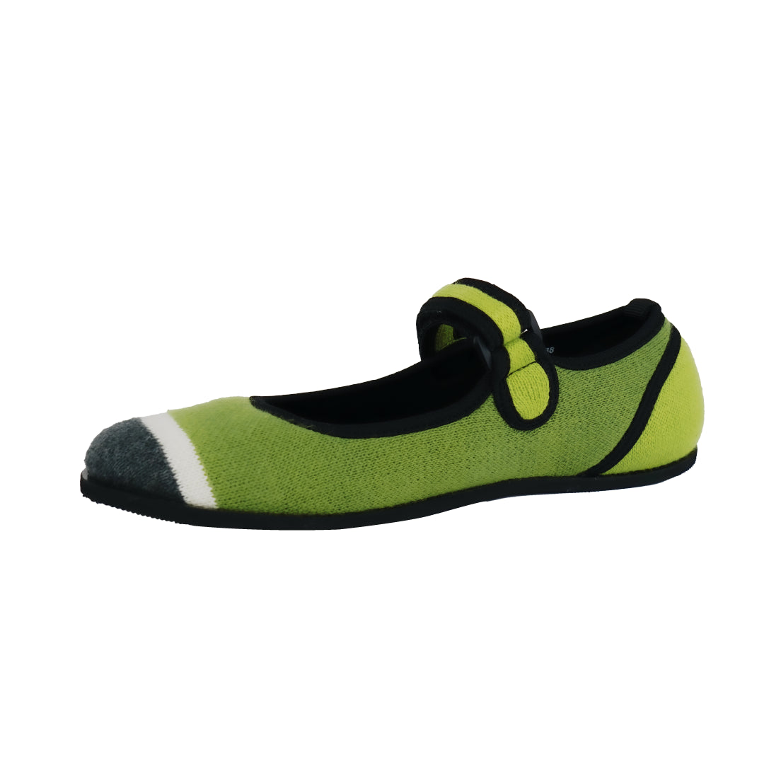 Lucky Tappy Lushly Mary Jane Flat Shoes - Avocado/Lime
