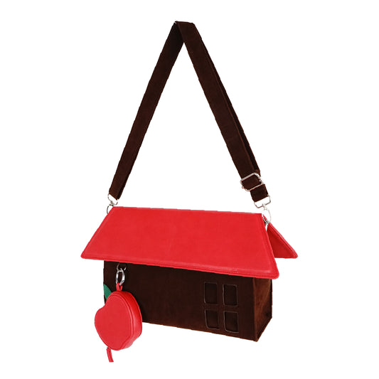 Cottage Darling Shoulder Bag - Brown/Red