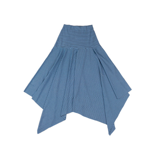 Pattero - Blue Moprh Flare Skirt Stripe