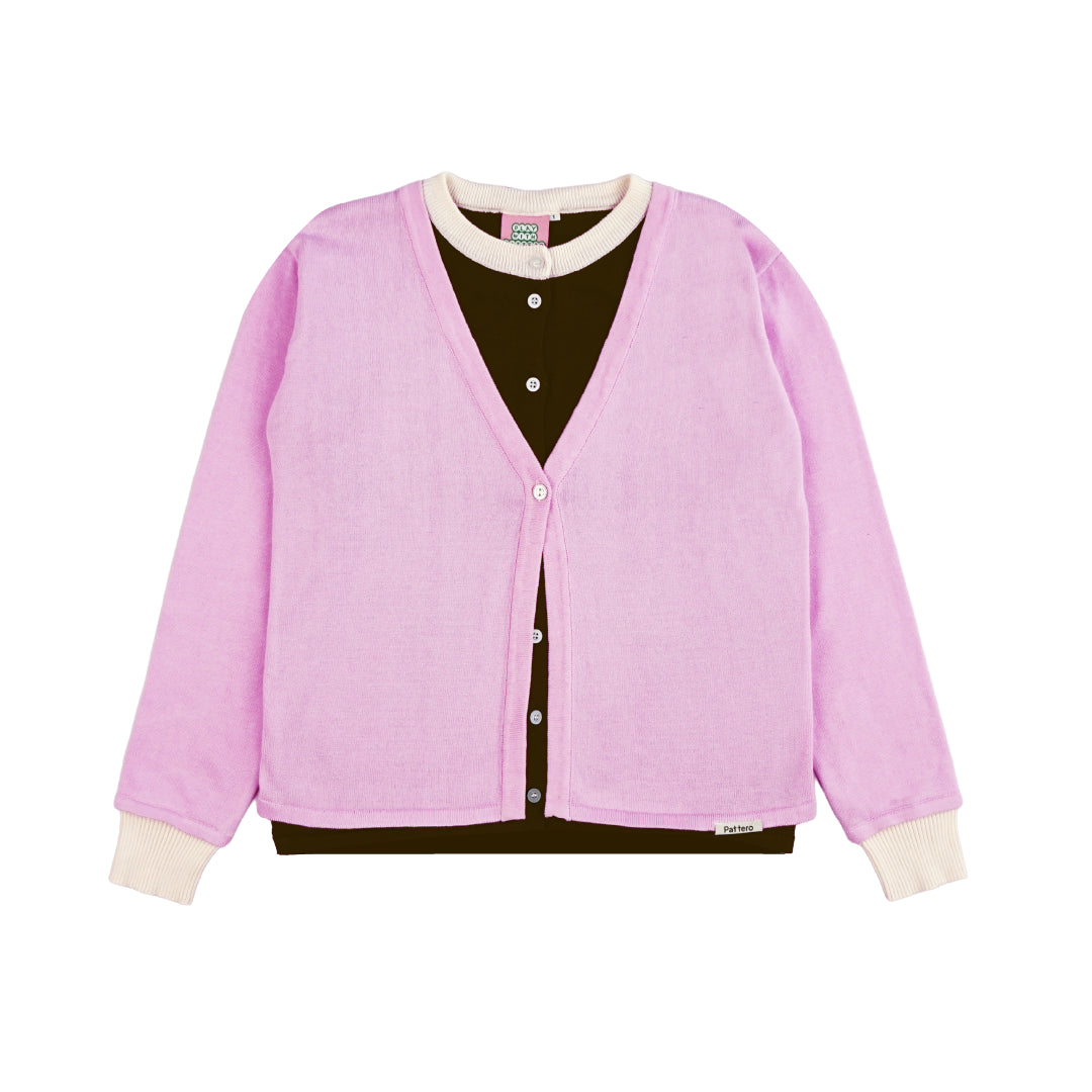 Lumen Layered Cardigan - Strawberry Cream
