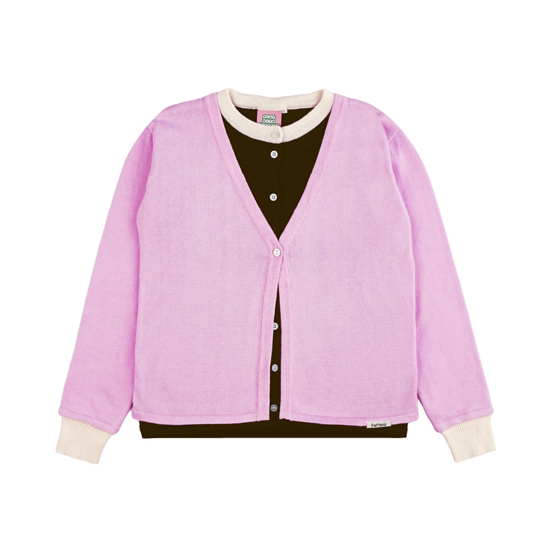 Lumen Layered Cardigan - Strawberry Cream