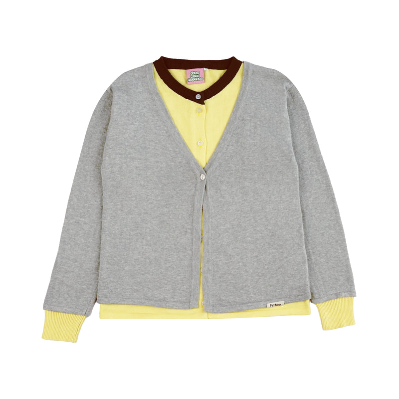 Lumen Layered Cardigan - Lemon Tart