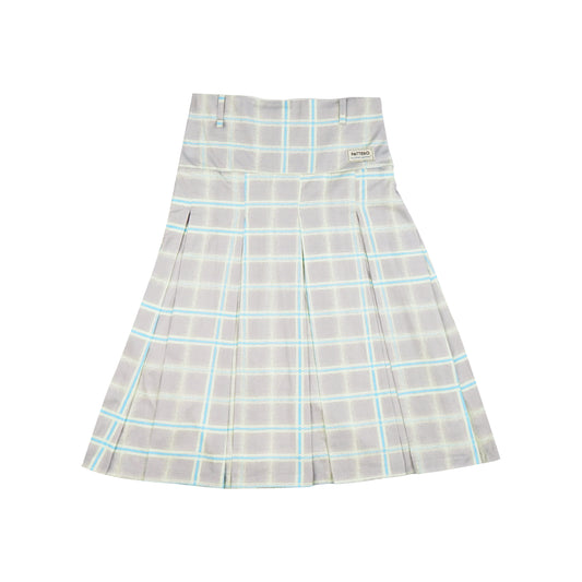 Ash Line Plaid Skirt