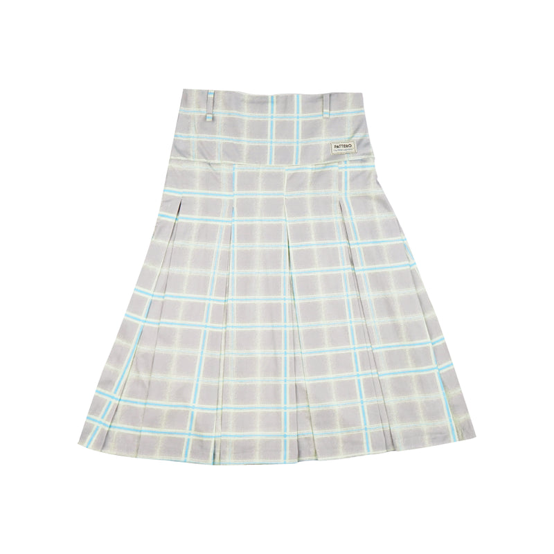 Ash Line Plaid Skirt