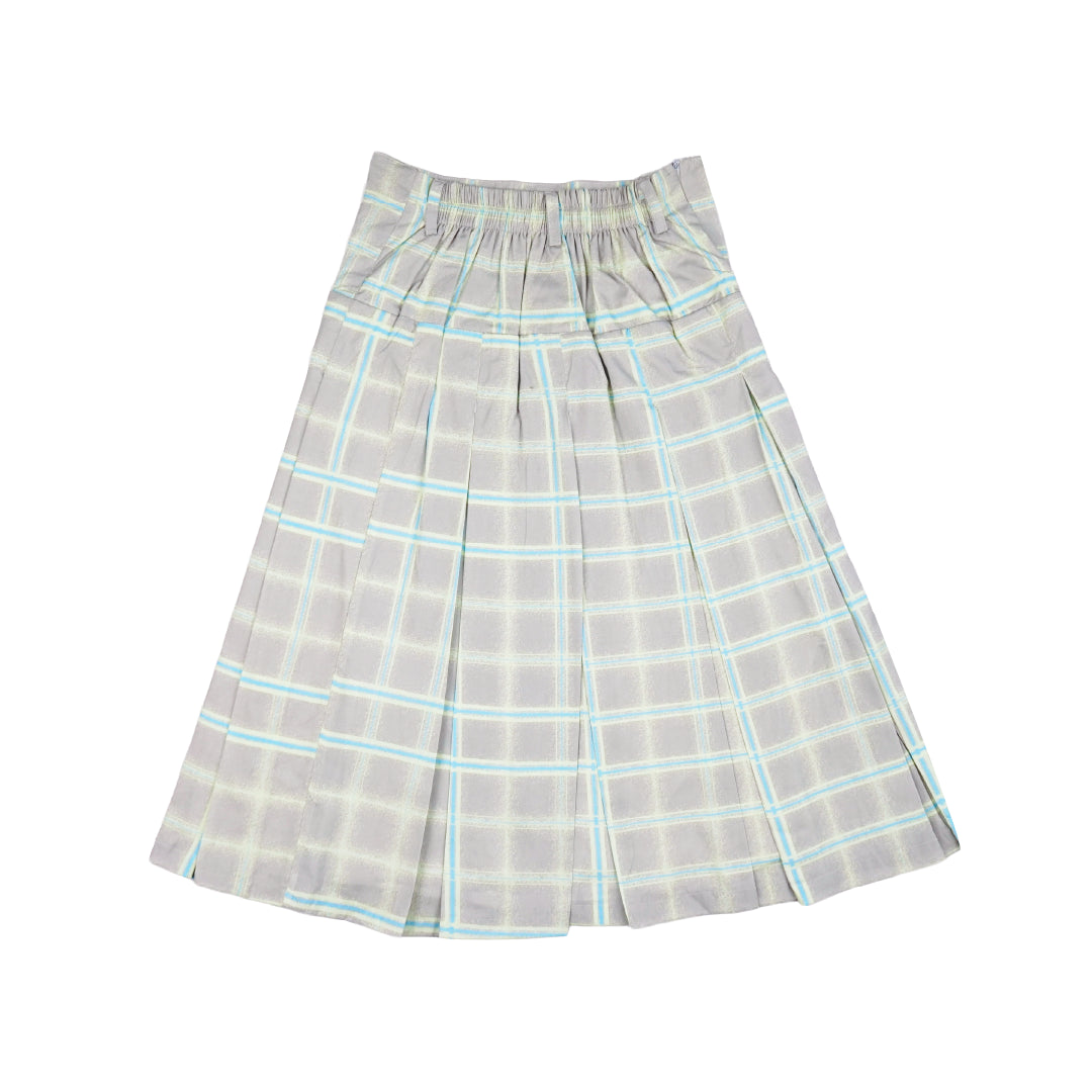 Ash Line Plaid Skirt
