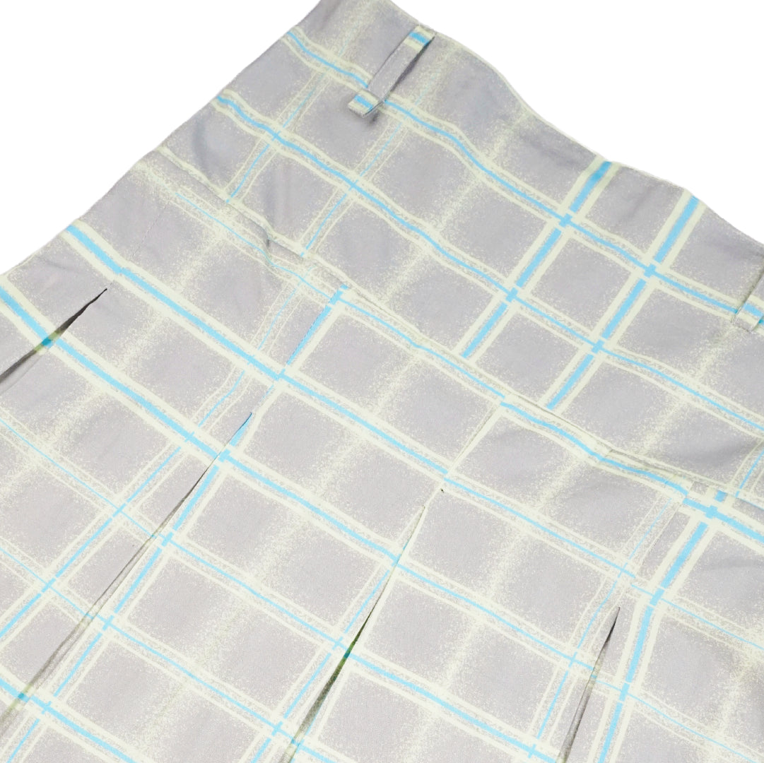 Ash Line Plaid Skirt