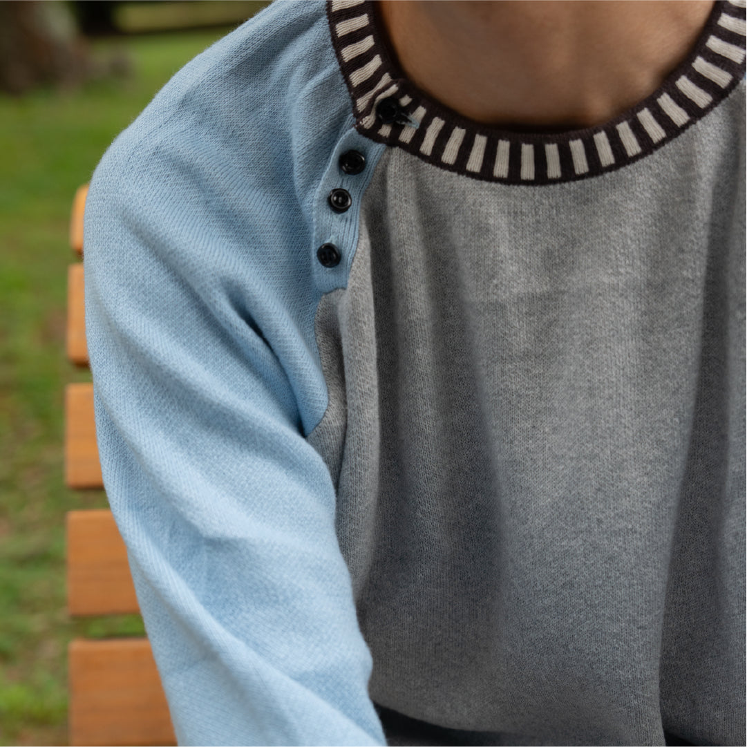 Pattero - Henley Blue Hush Knit