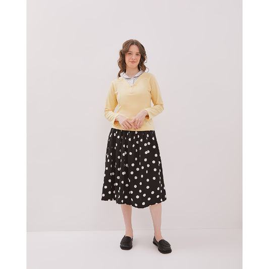 Collar Me Chic Sweater/Shirt - Yellow