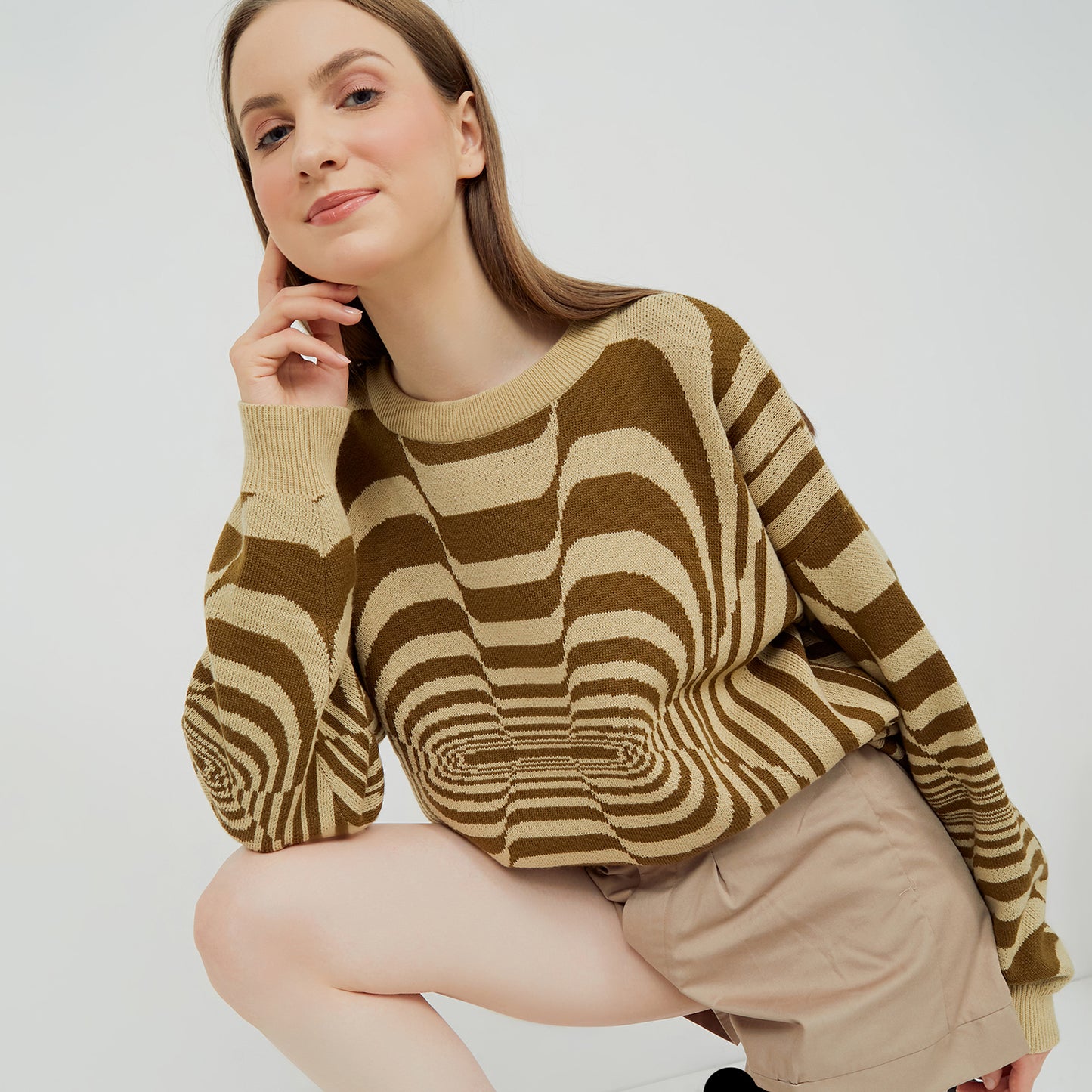 Teleport Scape Brown Sweater