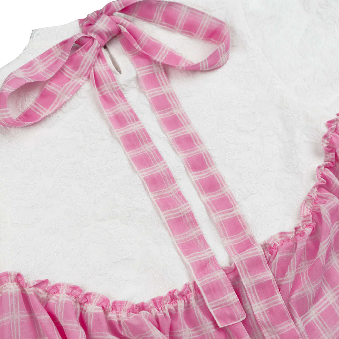 Dandelion Silk Peony Dress