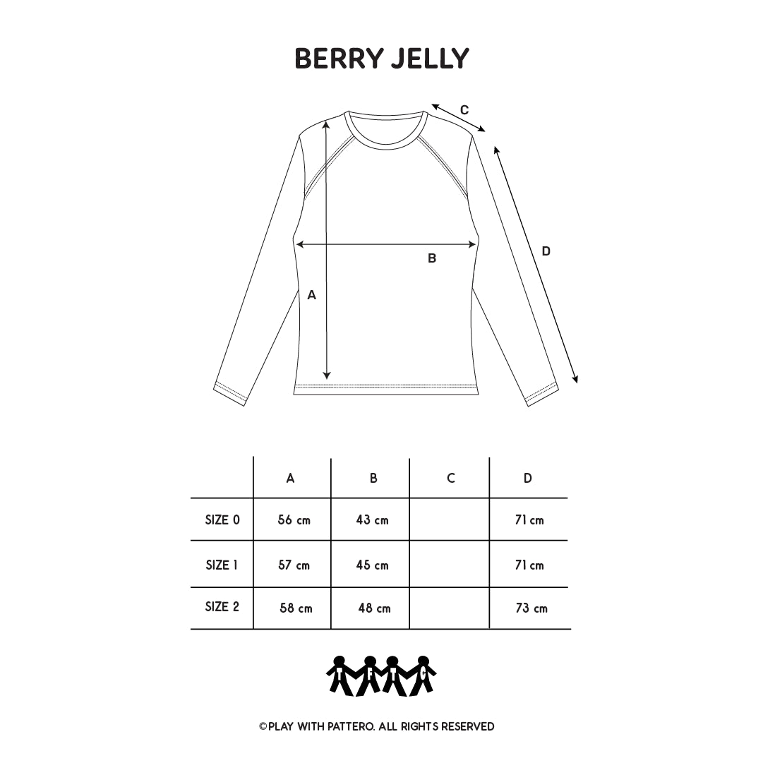 Berry Ease Jelly T-Shirt Raglan Longsleeve