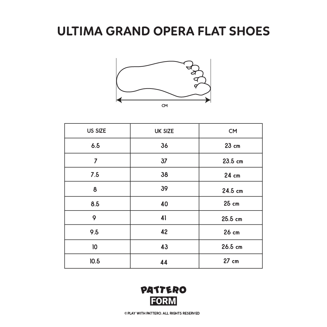 Ultima's Grand Opera Flat Shoes - Black/Black