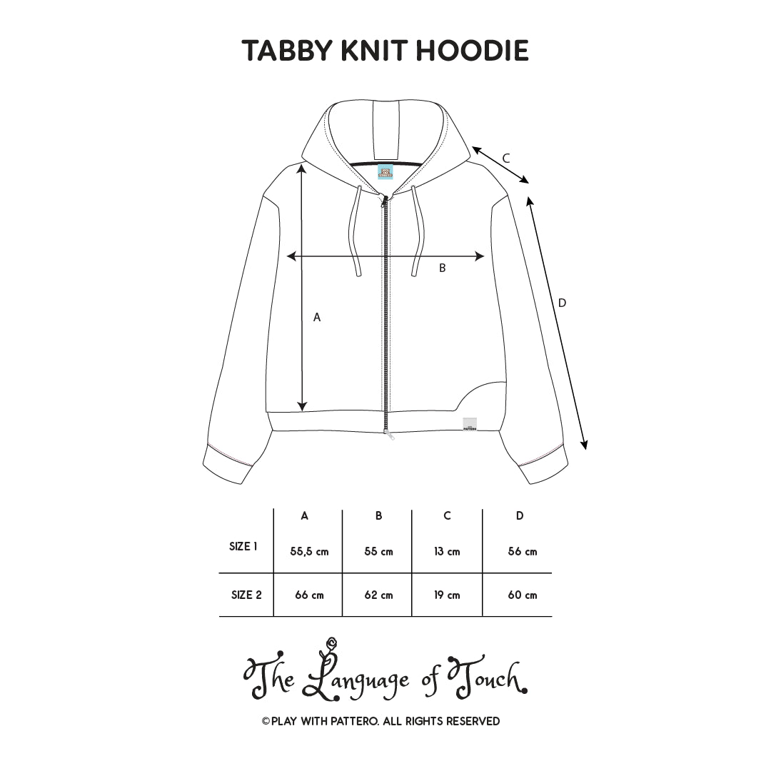 Pattero - Mulberry Tabby Knit Hoodie