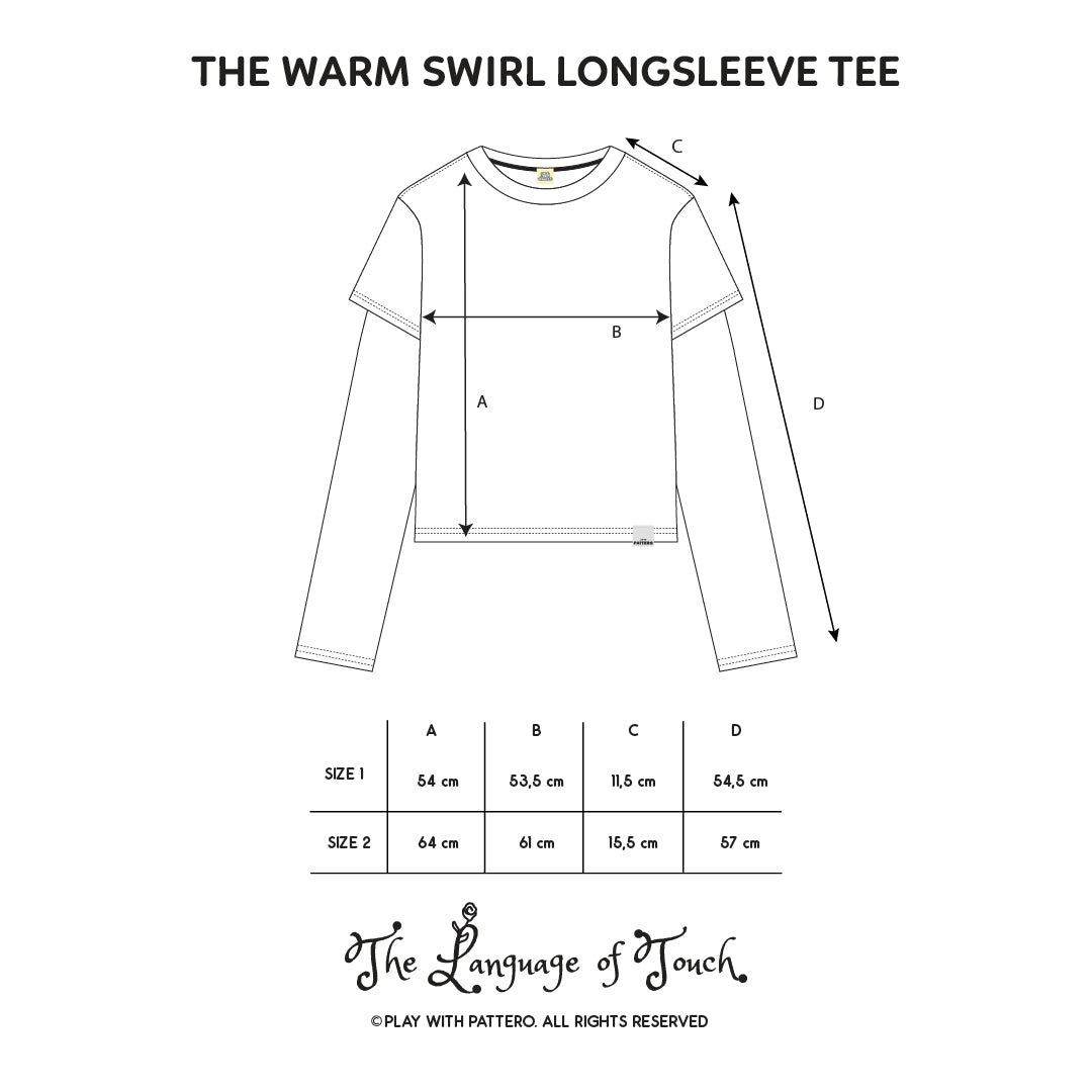 Pattero - The Warm Swirl Midnight Blue Longsleeve Tee