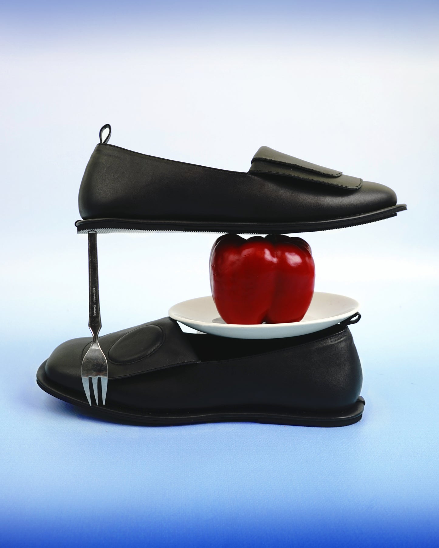 Ultima's Grand Opera Flat Shoes - Black/Black