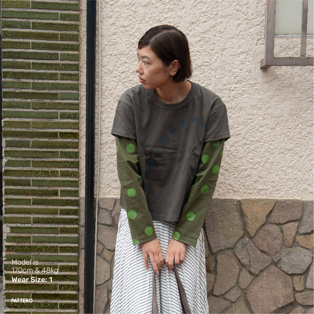 Pattero - The Warm Swirl Garden Green Longsleeve Tee