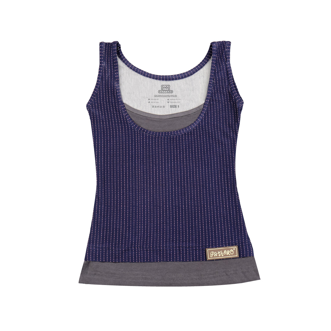 Organic Cotton Bamboo Not Just A Stripe Tank