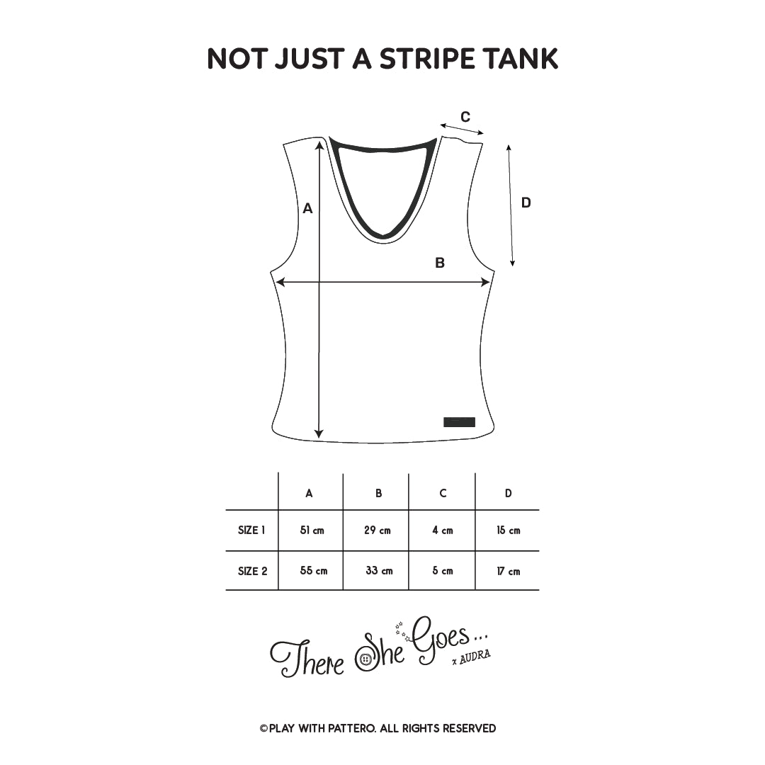 Organic Cotton Bamboo Not Just A Stripe Tank
