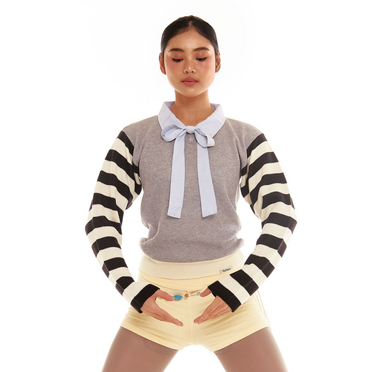 Marie Knit Polo Shirt Longsleeve