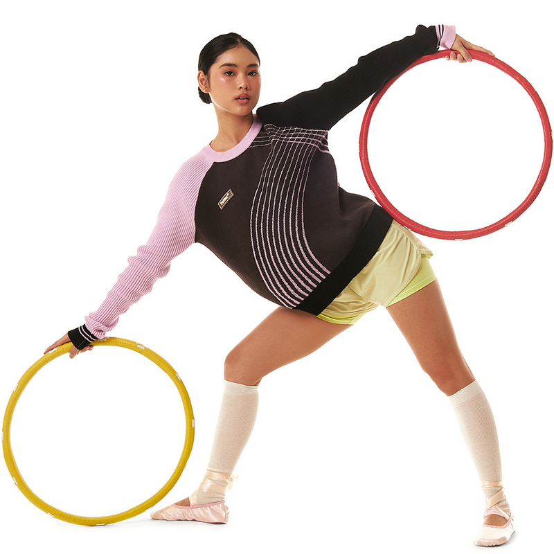 Belle Femme Cross Sweater - Dark