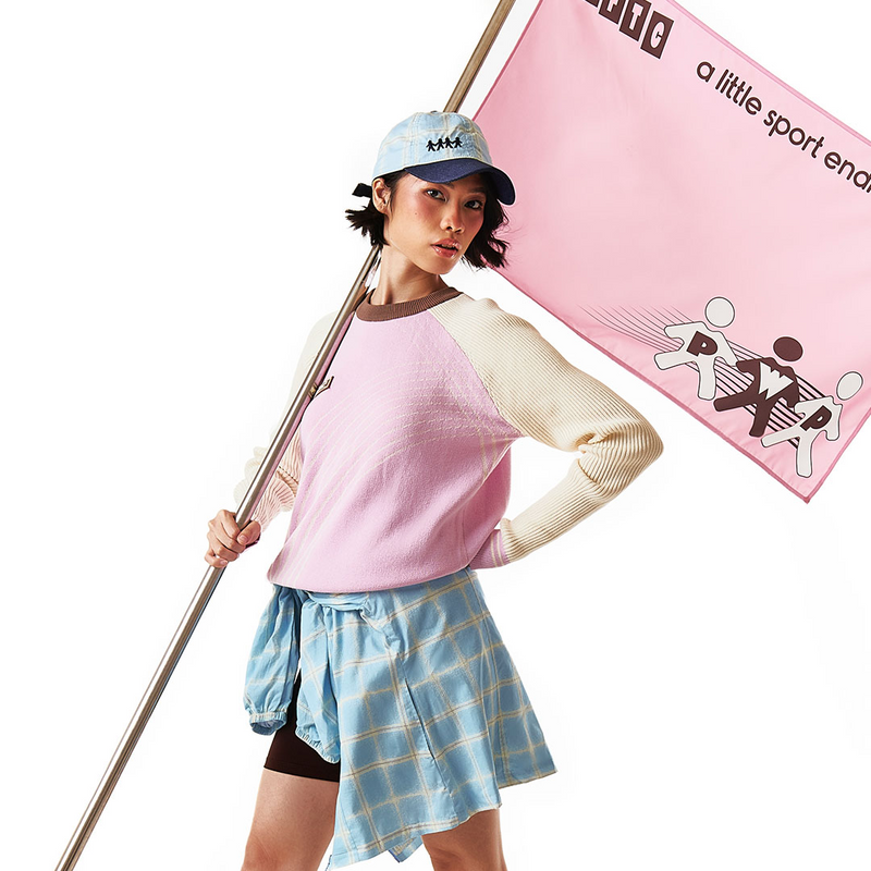 Belle Femme Cross Sweater - Light