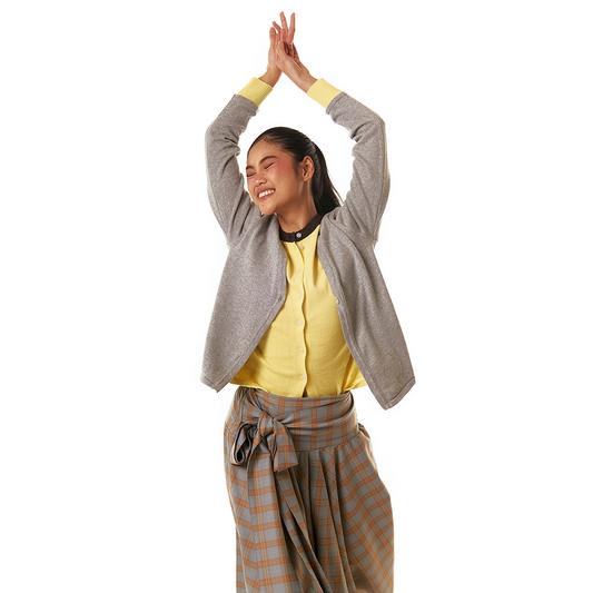 Lumen Layered Cardigan - Lemon Tart