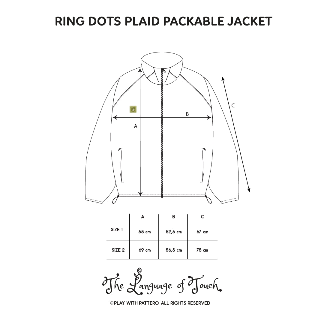 Pattero - Oak Ring Dots Plaid Packabale Jacket