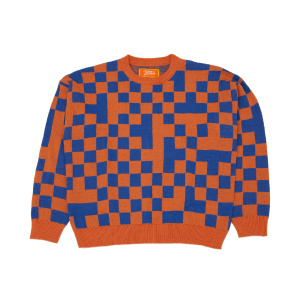 Checkered Orange Blue